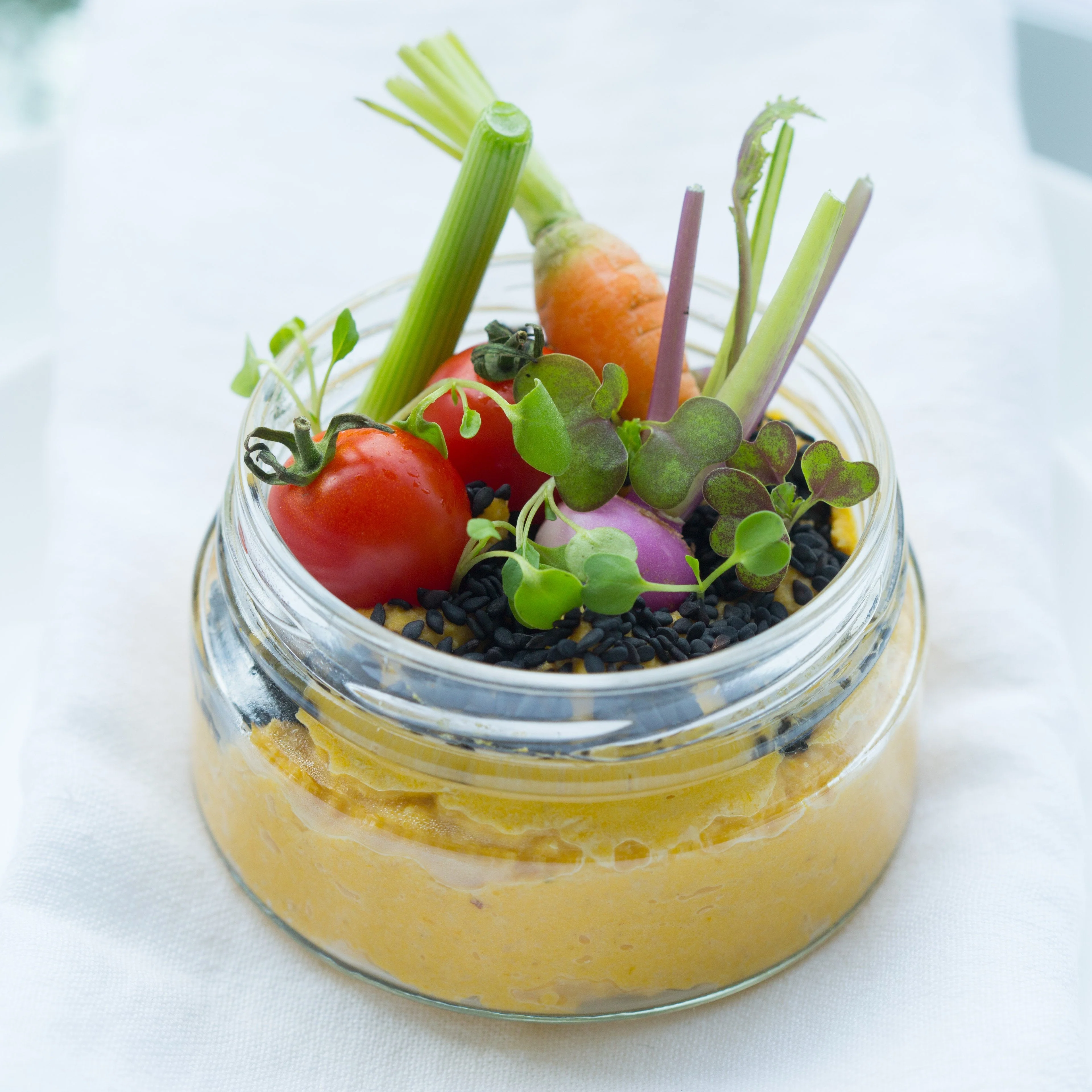 Consol Glass Dip Jar 200ml with Gold lid - Image 3