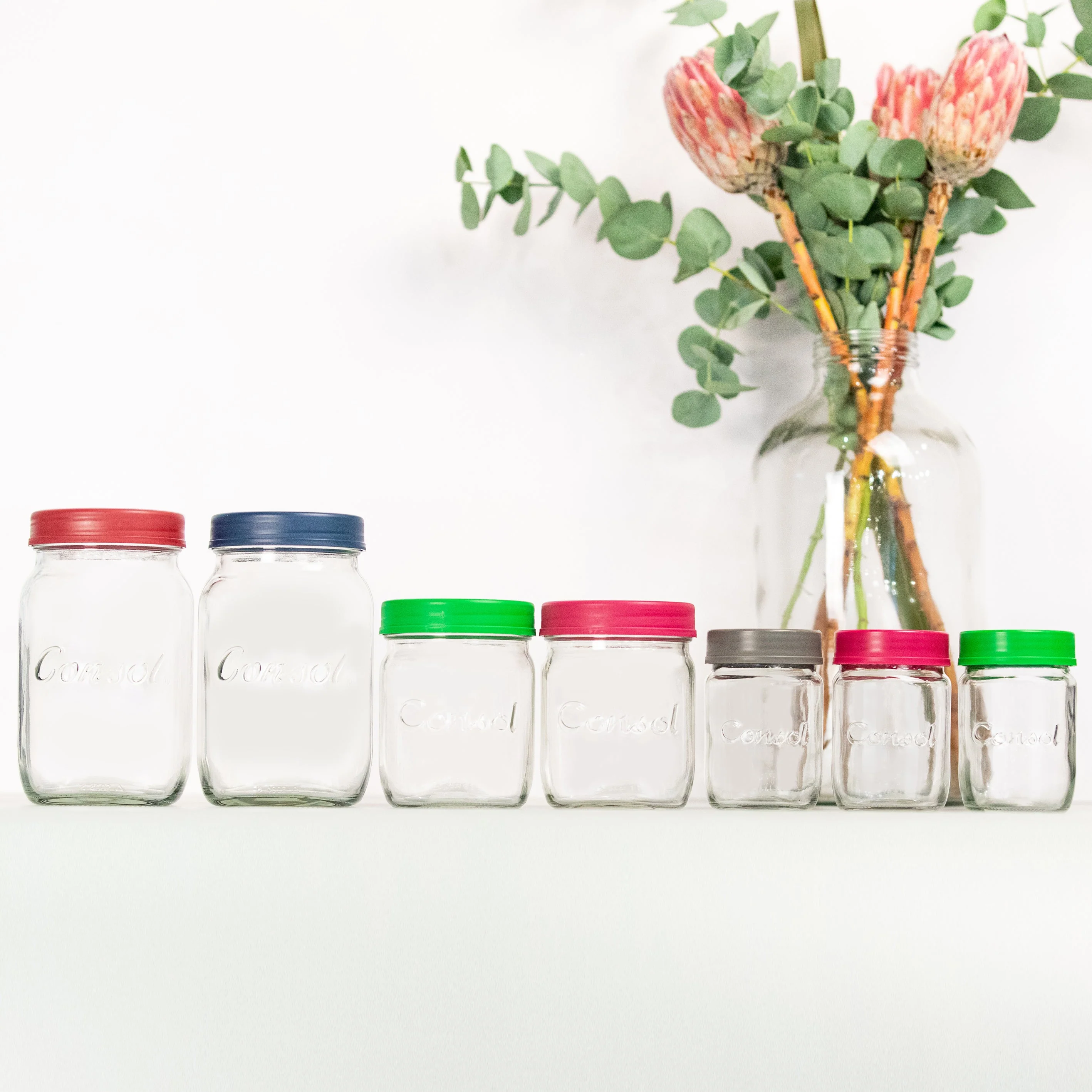 Consol Glass Preserve Jar 500ml with Coloured Lid - Image 6